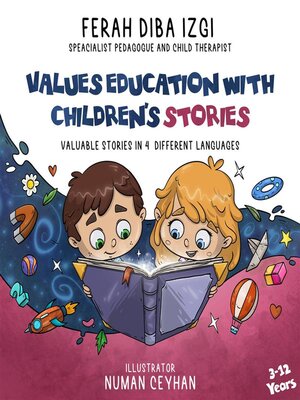 cover image of Values education with chidren's stories
